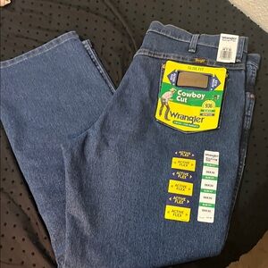 Wrangler Men's Slim Fit Blue Jeans